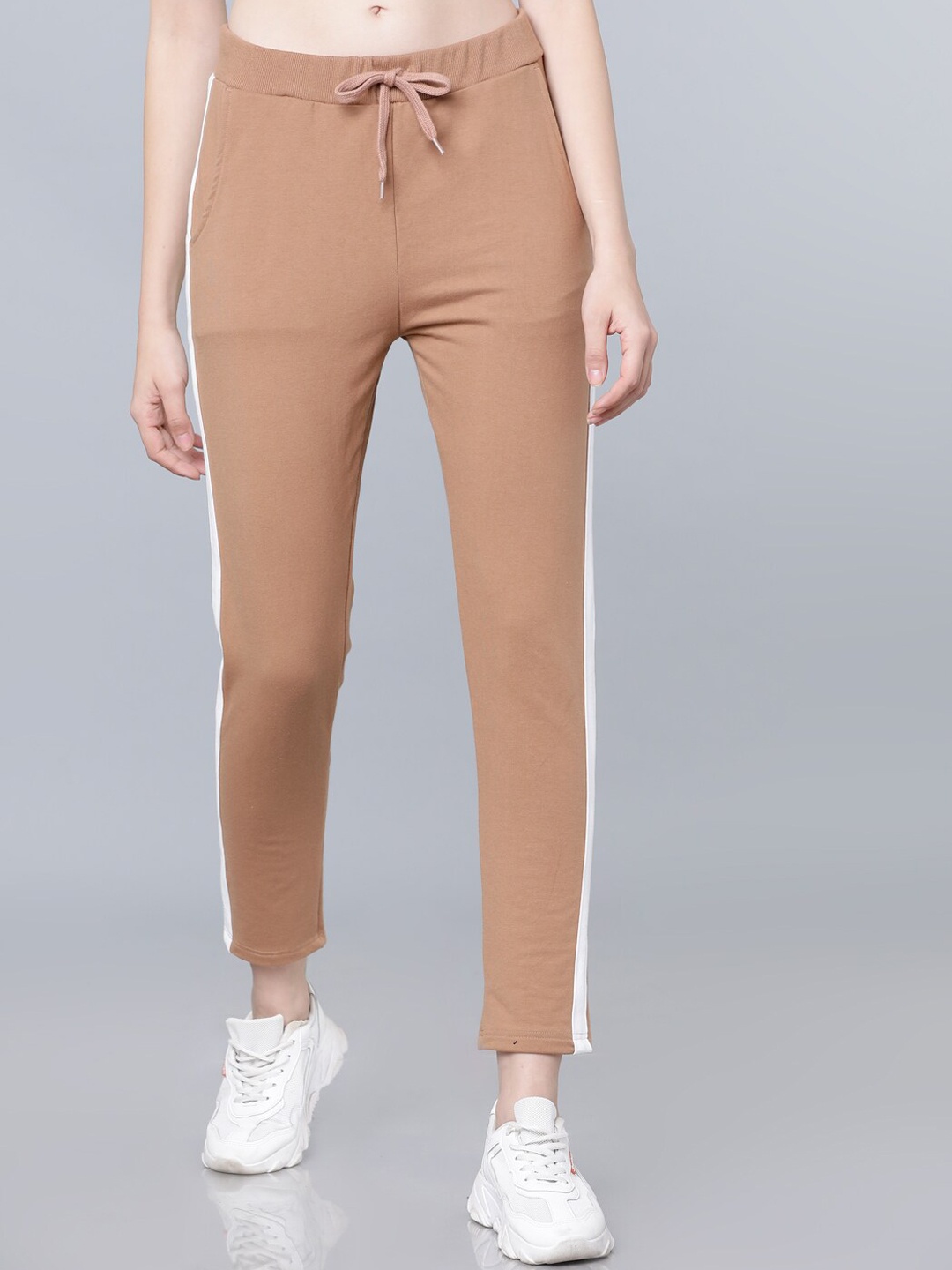 Tokyo Talkies Women Brown Solid Track Pants