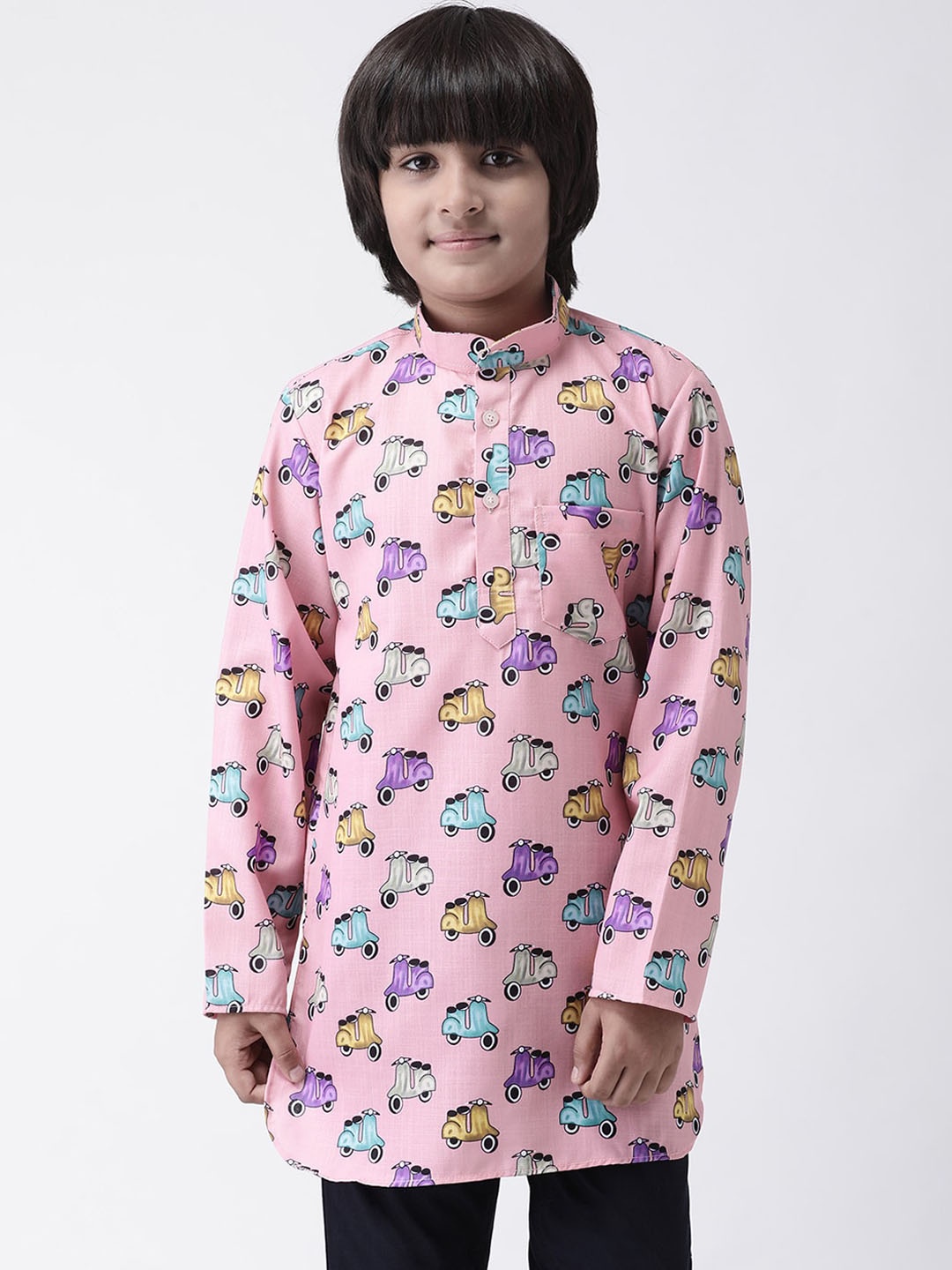 

Hangup Boys Multicoloured & Multicoloured Printed Straight Kurta, Multi
