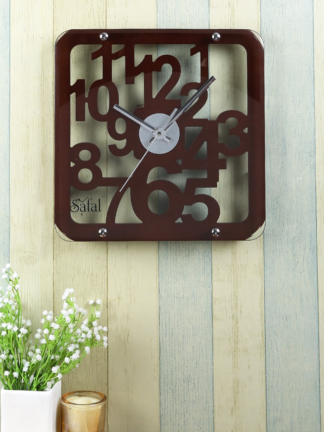 

Safal Brown & Transparent Solid 30cm Majestic Wall Clock