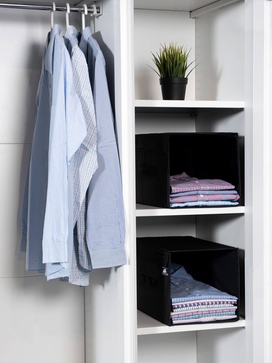 

HOMESTRAP Black Solid Sustainable Wardrobe Organiser