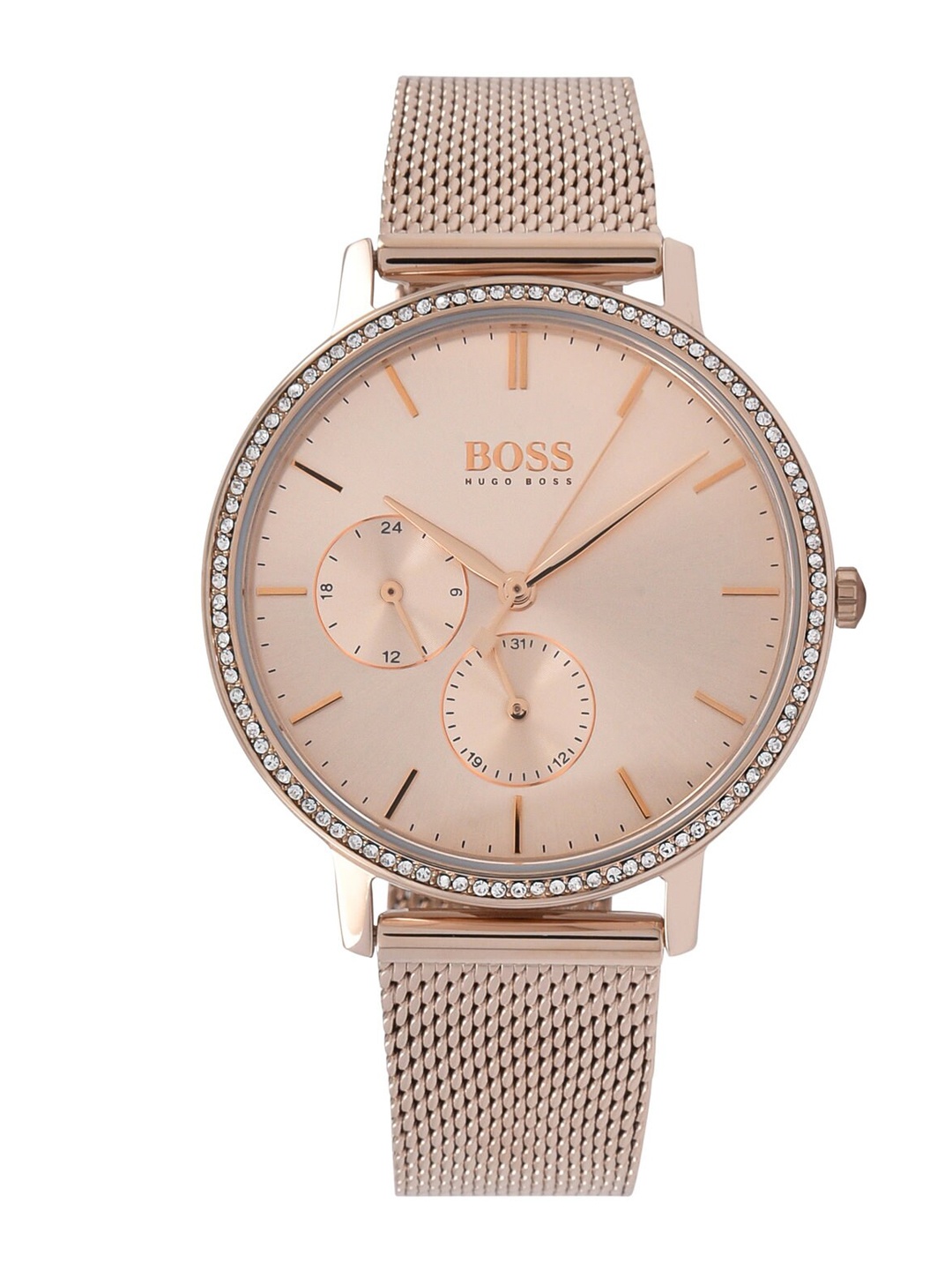 

Hugo Boss Women Rose Gold Analogue Watch 1502519