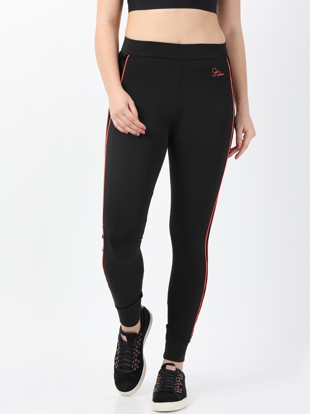 

Puma Women Black Solid x SW Tights
