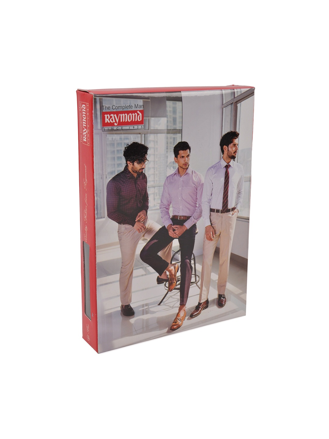

Raymond Men Pink Printed Unstitched Shirt Fabric With Gift Packing Box