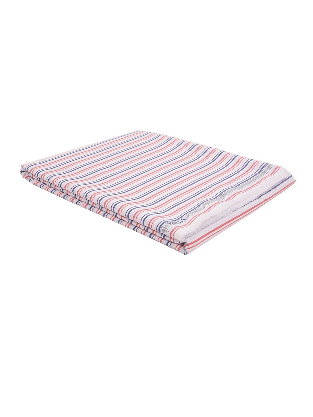 

Raymond Men White & Pink Striped Unstitched Shirt Fabric With Gift Packing Box