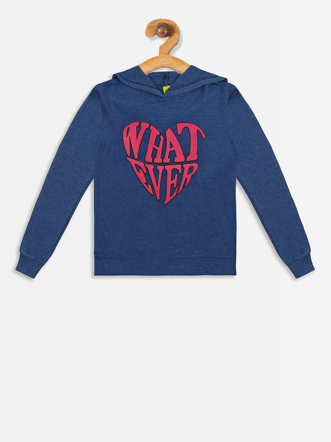 

Punkster Girls Blue Printed Sweatshirt