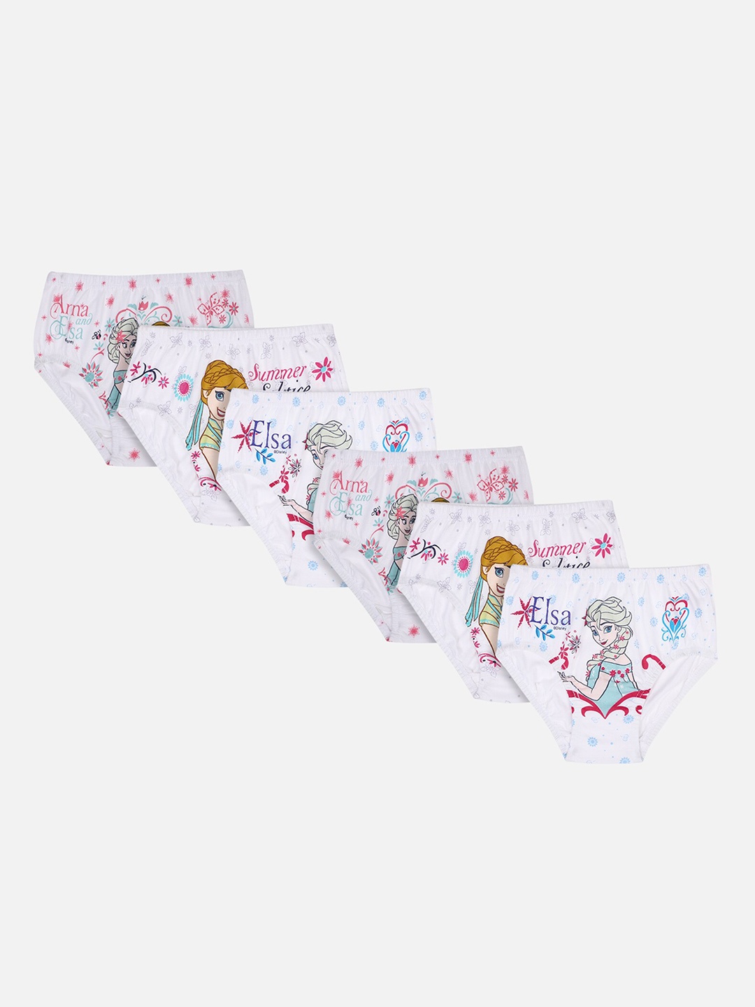

Bodycare Kids Girls Pack of 6 Assorted Frozen Printed Basic Briefs KIA988-PK006
