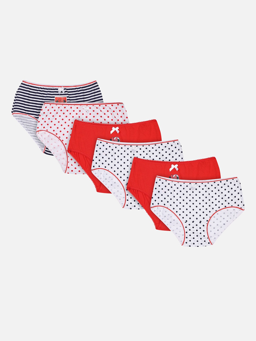 

Bodycare Girls Pack Of 6 Assorted Minnie Mouse Basic Briefs KIA883-PK004