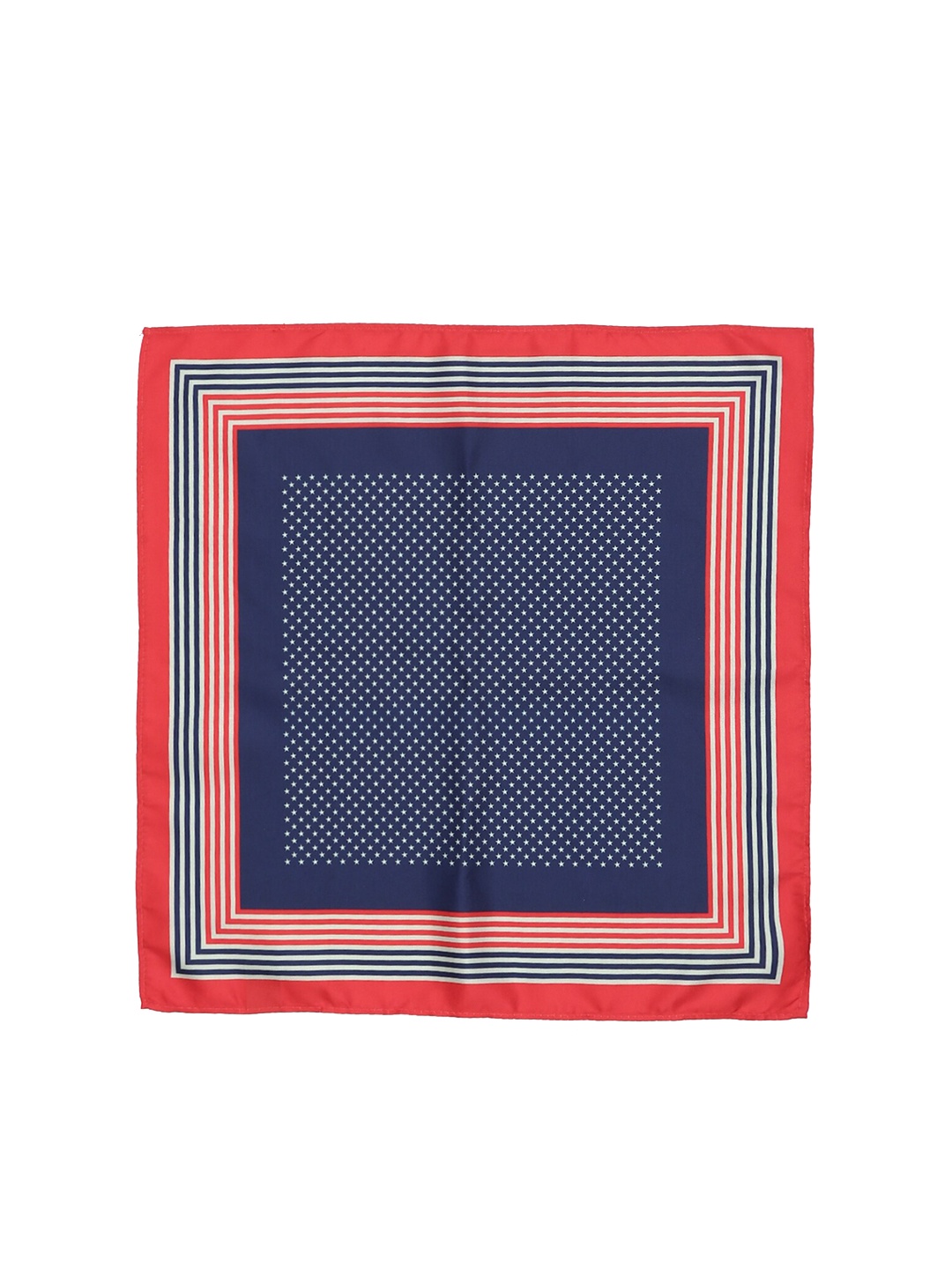

Arrow Men Navy Blue & Red Printed Pocket Square