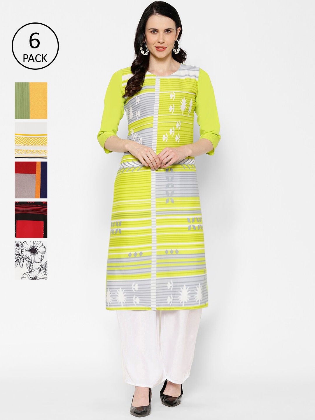 

7Threads Women Multicoloured Printed Straight Kurta, Multi