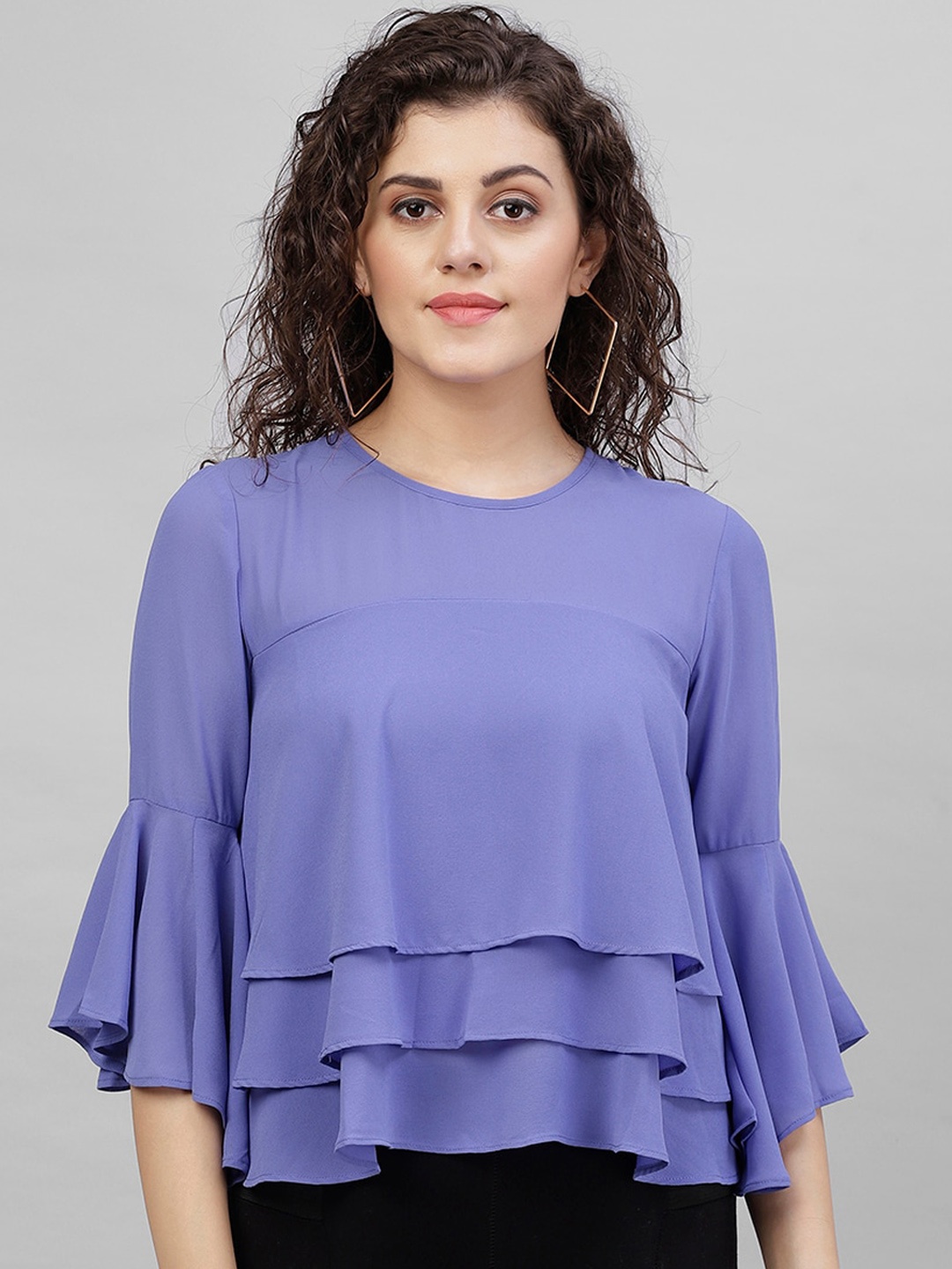 

Gipsy Women Blue Solid Top