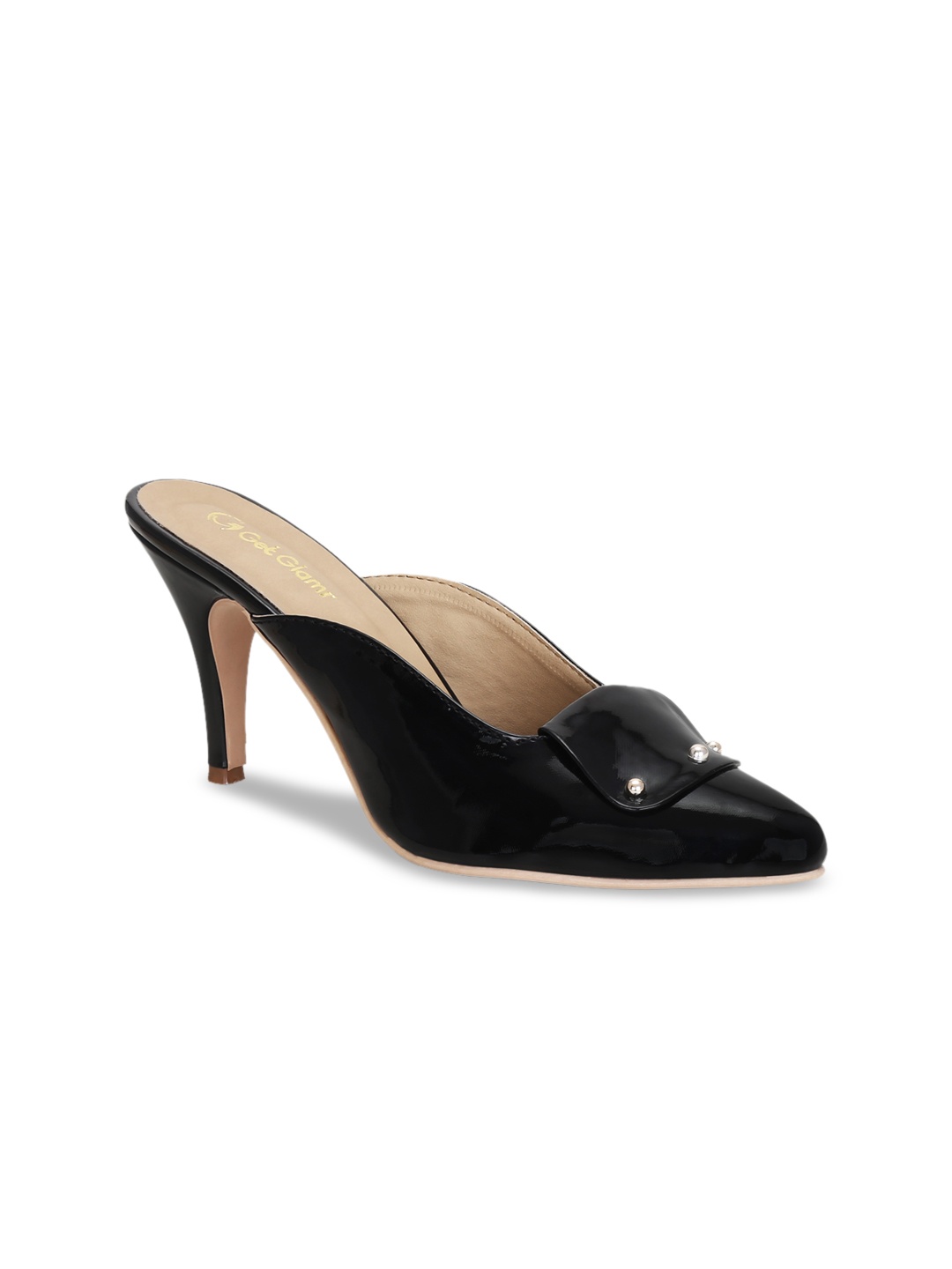 

Get Glamr Women Black Solid Mules