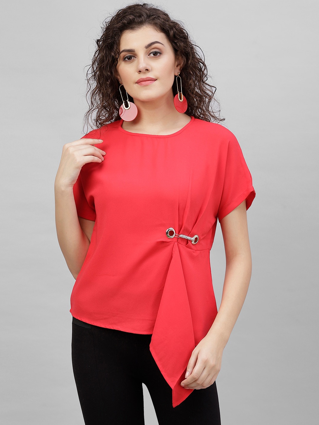 

Gipsy Women Red Solid Top