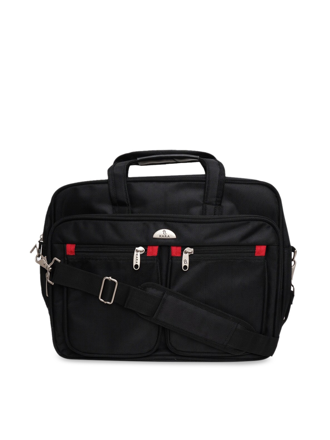 

Kara Men Black Solid Laptop Bag