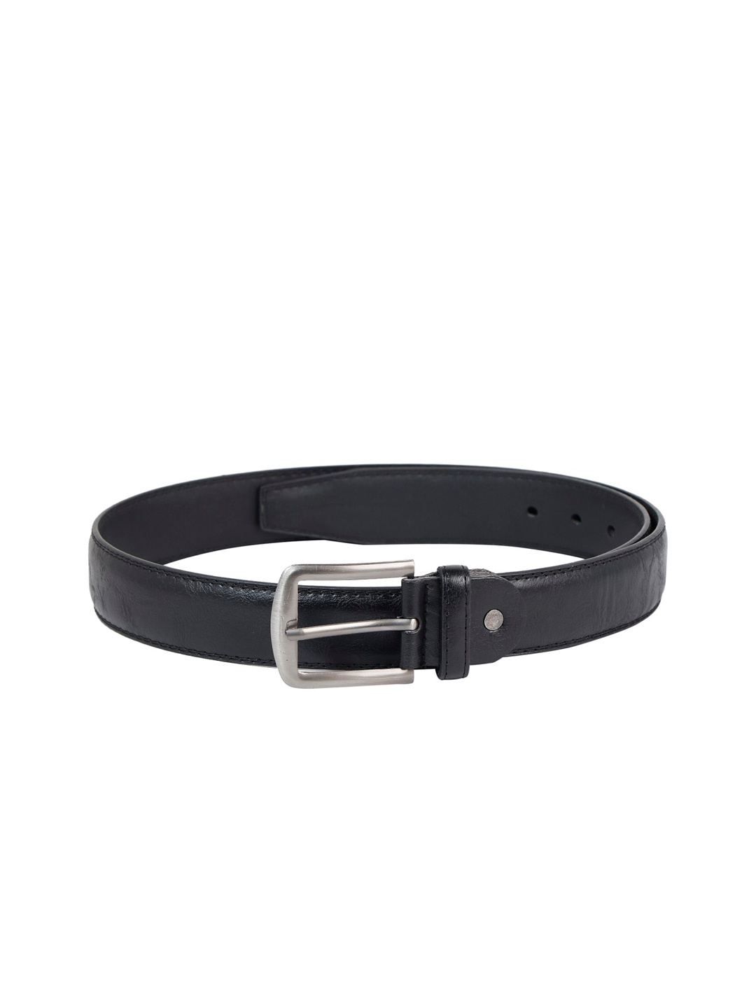 

ZEVORA Men Black Solid Belt