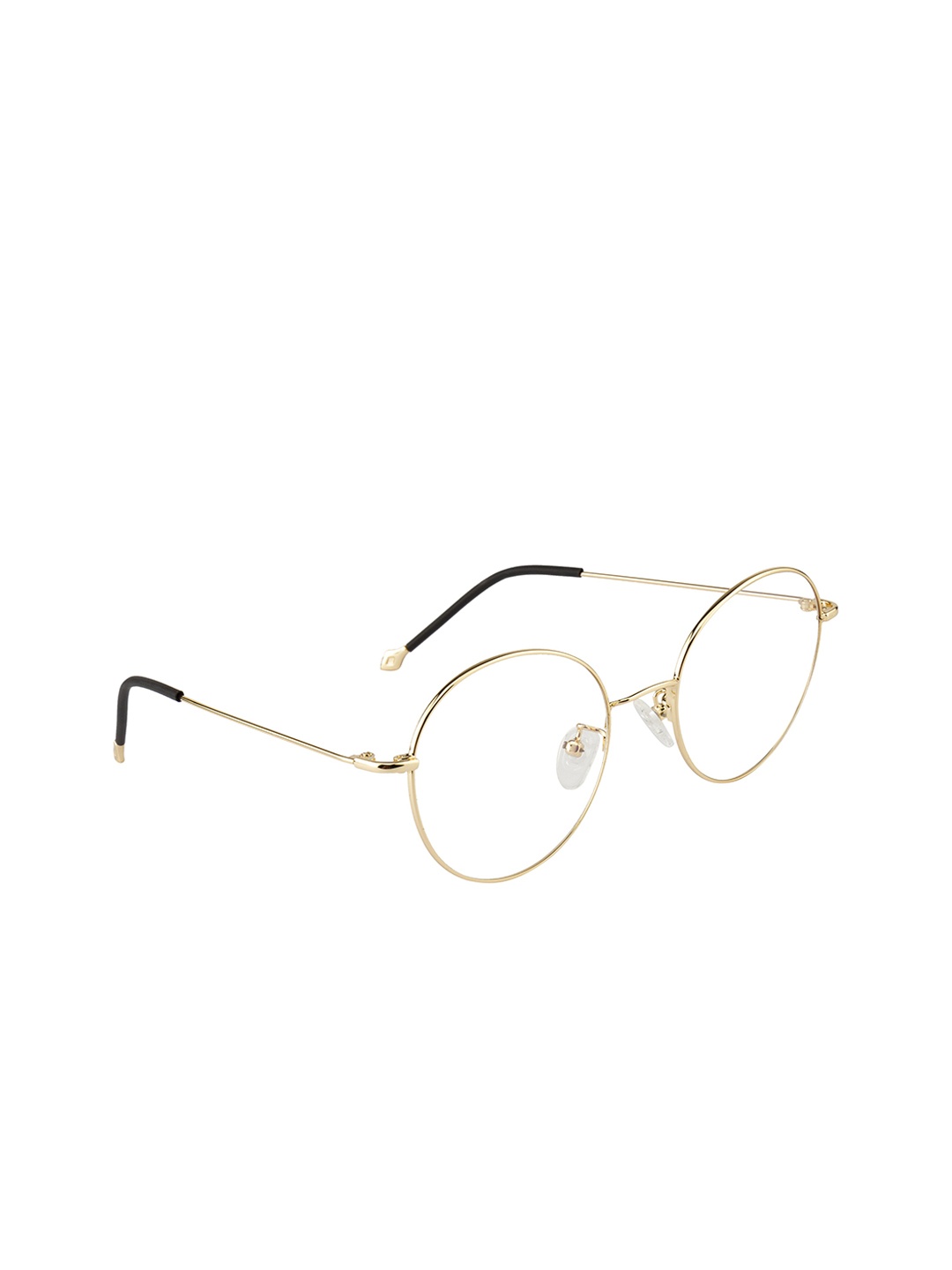 

Clark N Palmer Unisex Gold-Toned Solid Full Rim Round Frames CNP-3102-C5