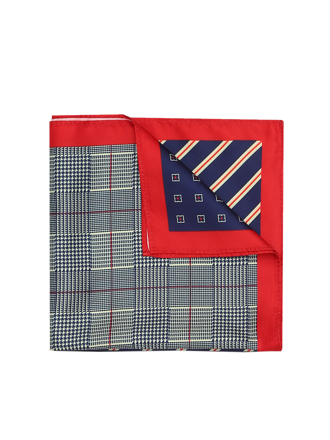 

Arrow Men Navy Blue & White Printed Pocket Square