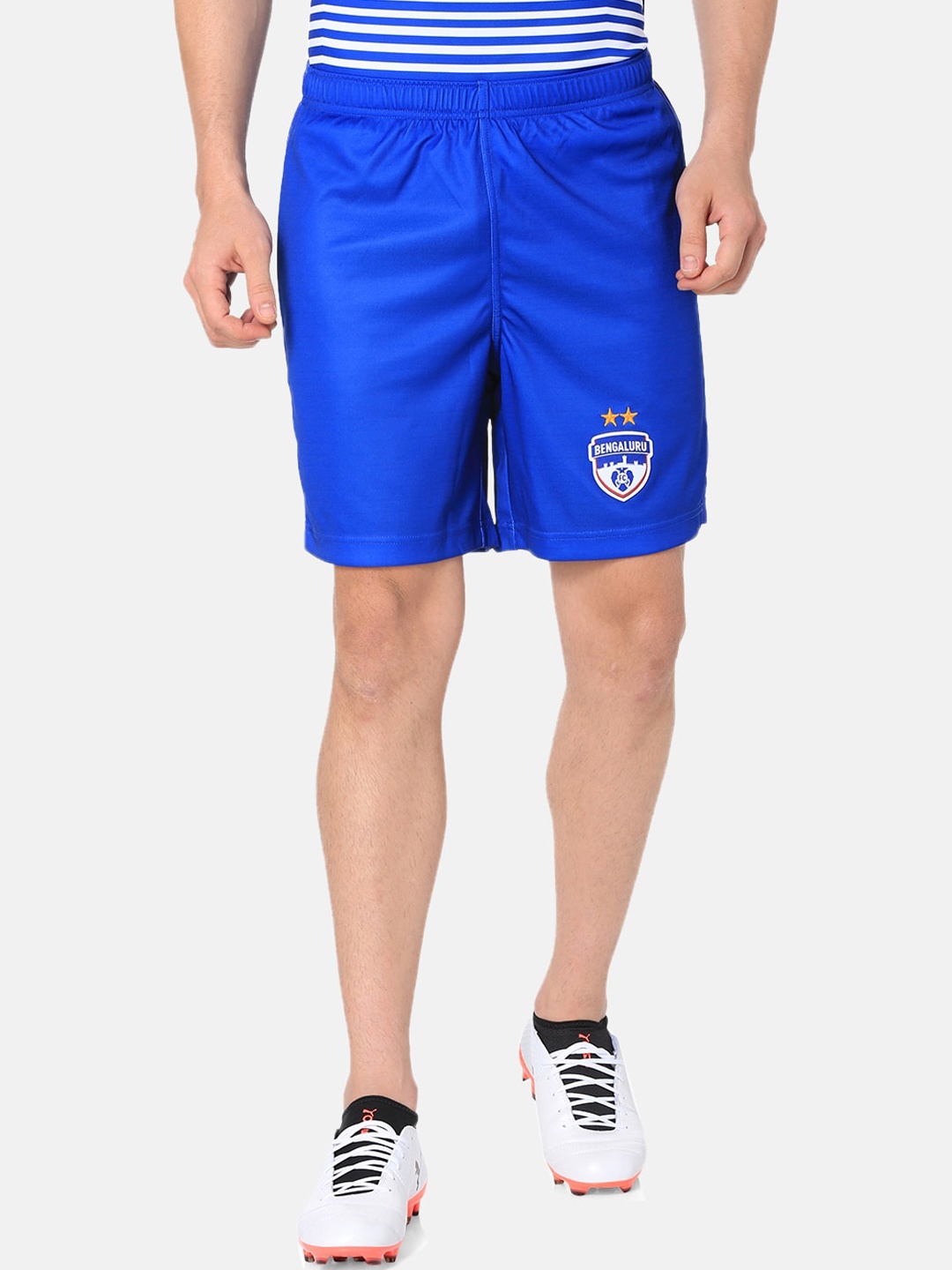 

Puma Men Blue Bengaluru Football Club Printed Regular Fit Sports Shorts