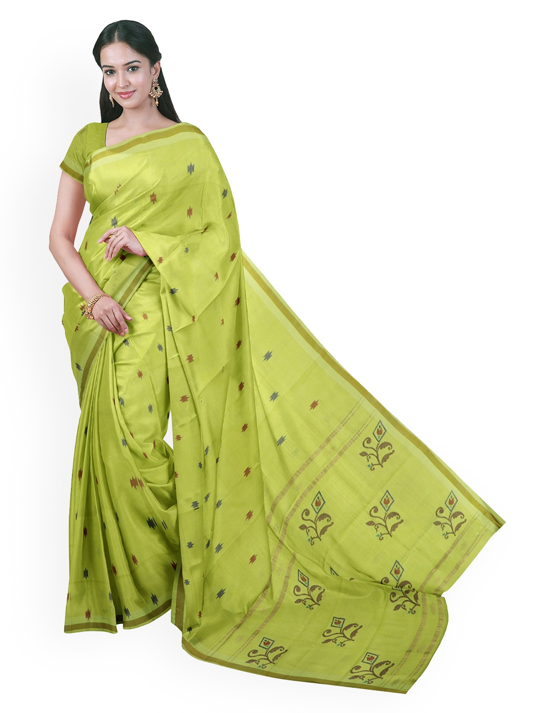 

APCO Green Printed Uppada Saree