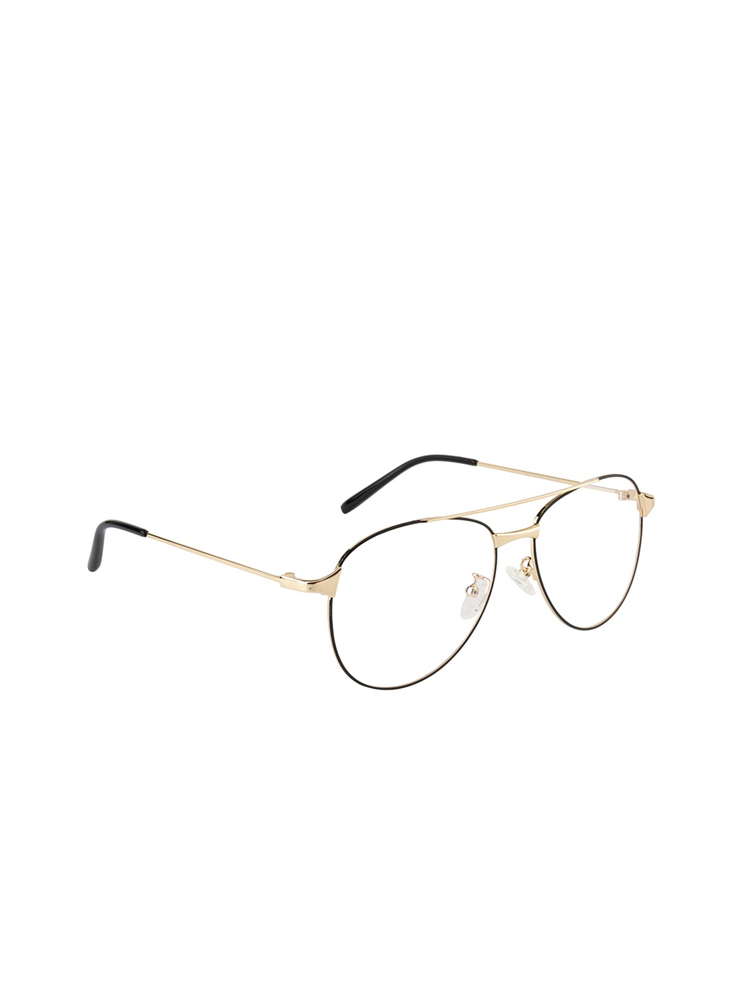 

Clark N Palmer Unisex Gold-Toned & Black Aviator Frames CNP-3137-C7