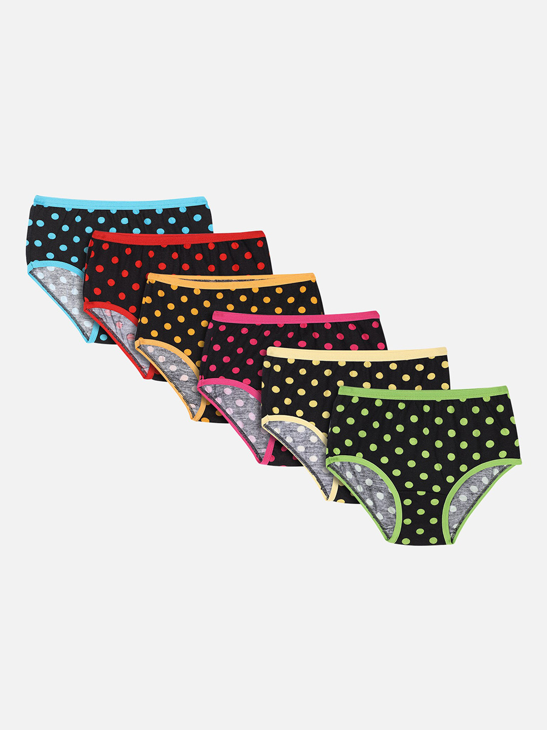 

Bodycare Kids Girls Pack Of 6 Assorted Basic Briefs KIA3027-PK001