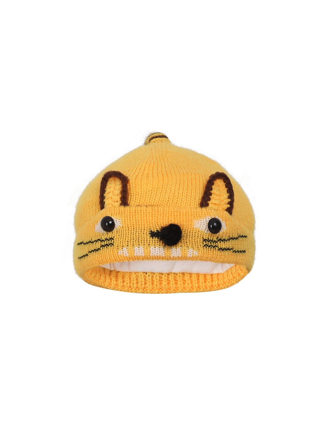 

FabSeasons Boys Yellow & Black Printed Beanie