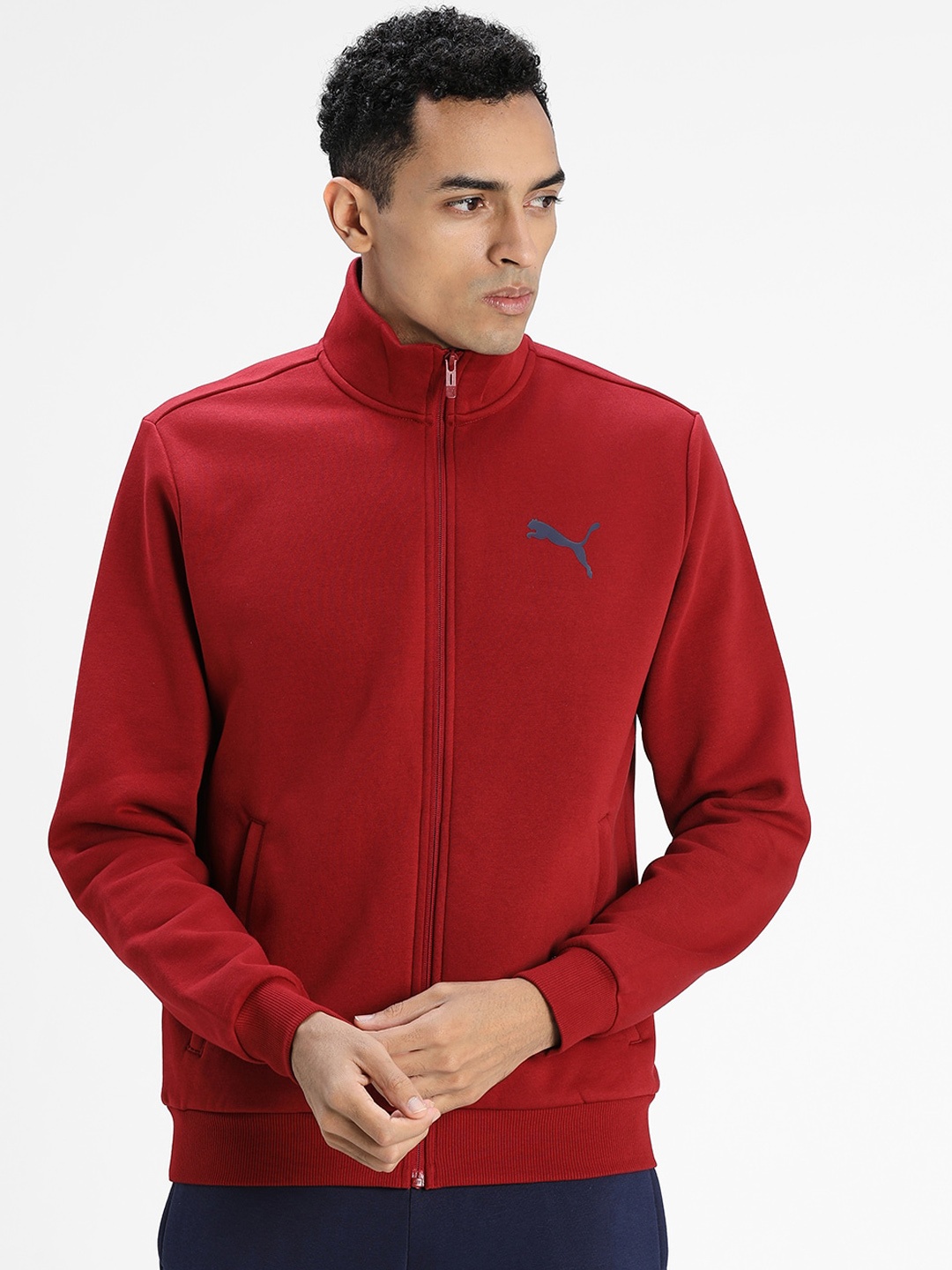 

Puma Men Red Solid Sporty Jacket