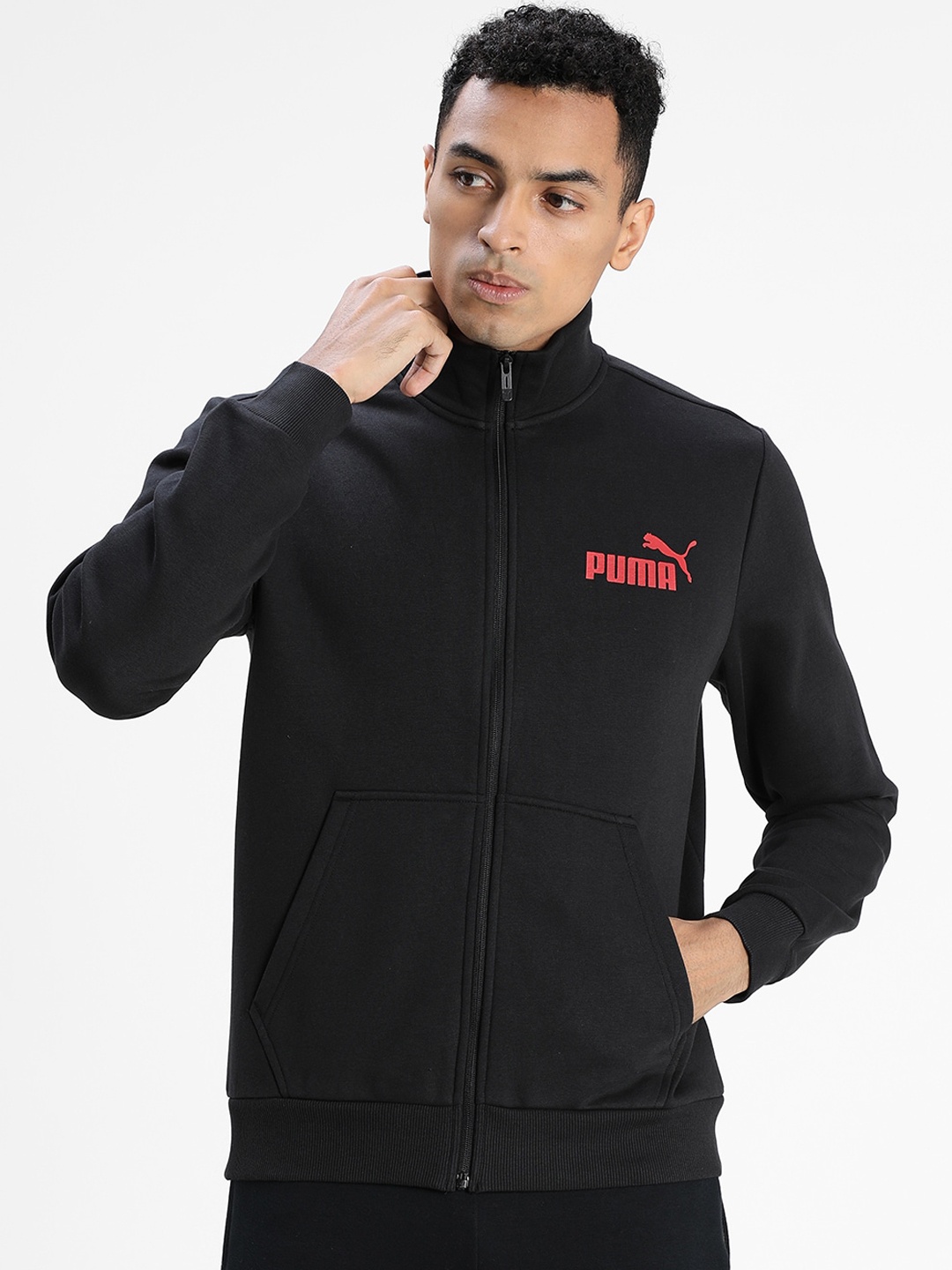 

Puma Men Black Printed Sporty Jacket