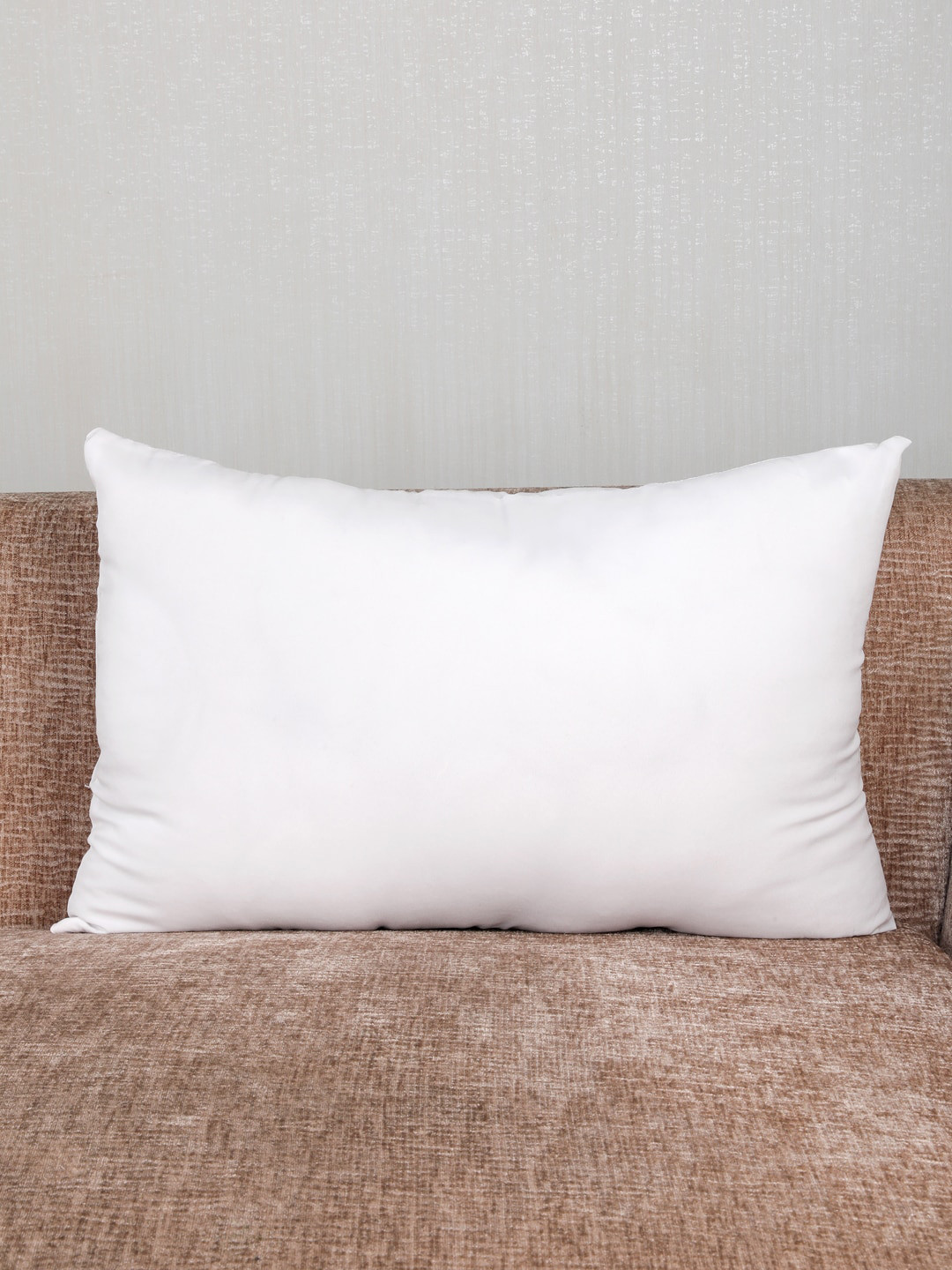 

My Gift Booth White Solid Rectangular Cushion with Filling