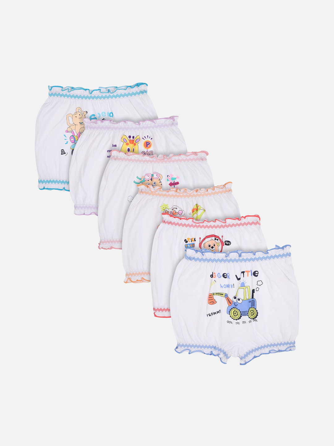 

Bodycare Kids Kids Pack Of 6 Assorted Basic Briefs-KIA2100