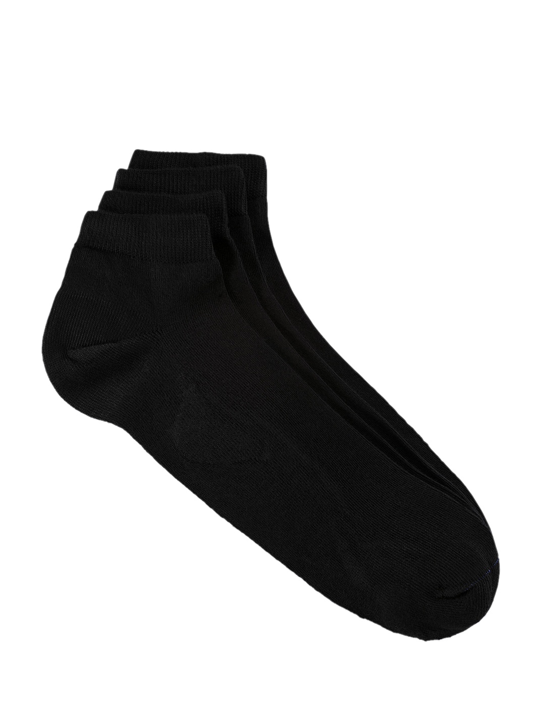 

Birkenstock Women Pack Of 2 Black Solid Ankle Length Solis Socks