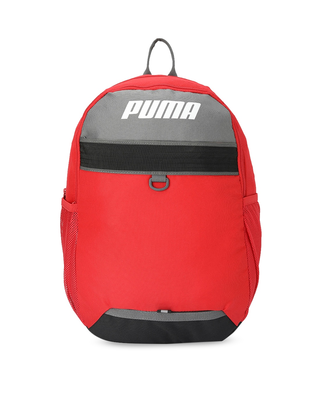 

Puma Unisex Red & Grey Colourblocked Backpack