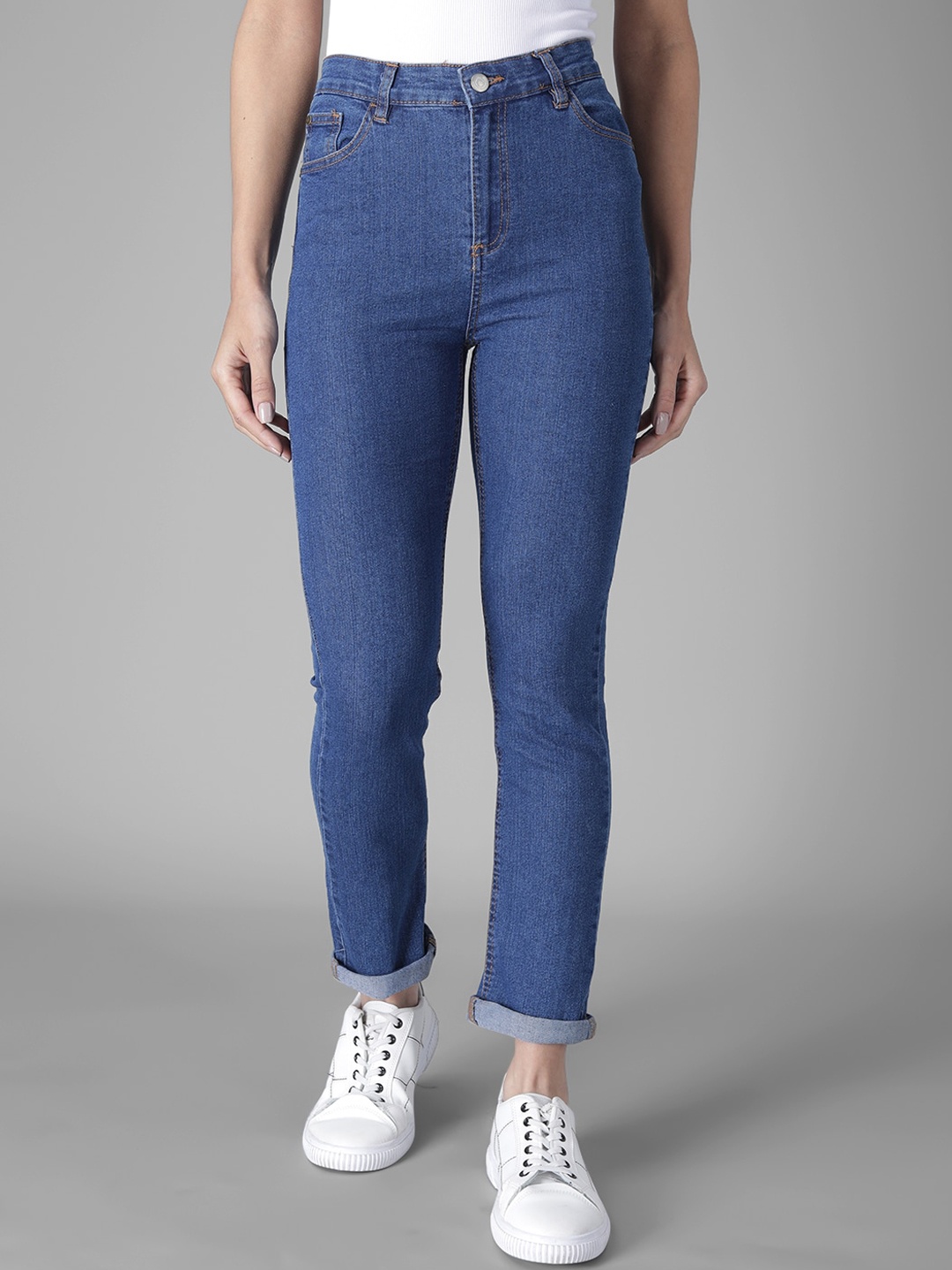 

Kotty Women Blue Skinny Fit High-Rise Clean Look Jeans