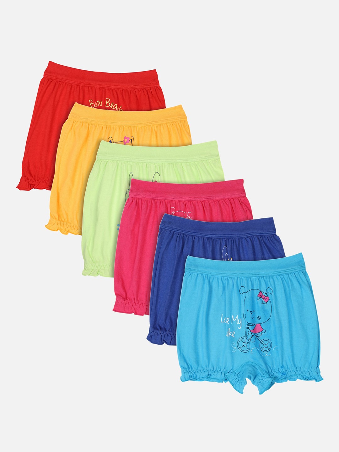 

Bodycare Kids Unisex Kids Pack Of 6 Assorted Bloomer Briefs KIA350