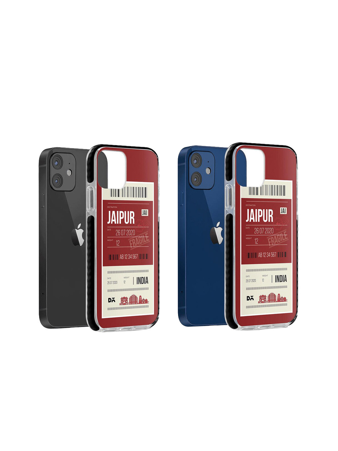 

DailyObjects Maroon & White Jaipur City Tag iPhone 12 Mini Stride Case