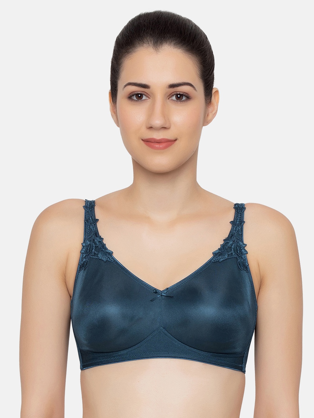 Triumph Minimizer 21 Wireless Non Padded Comfortable High Support Big-Cup Bra, Teal