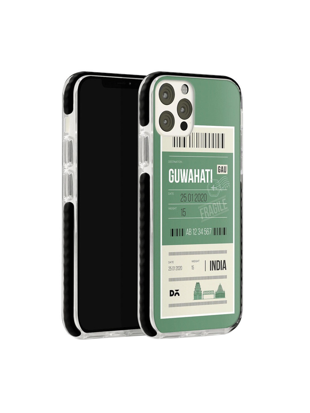 

DailyObjects Green & White Guwahati City Tag iPhone 12 Pro Max Stride Case Cover