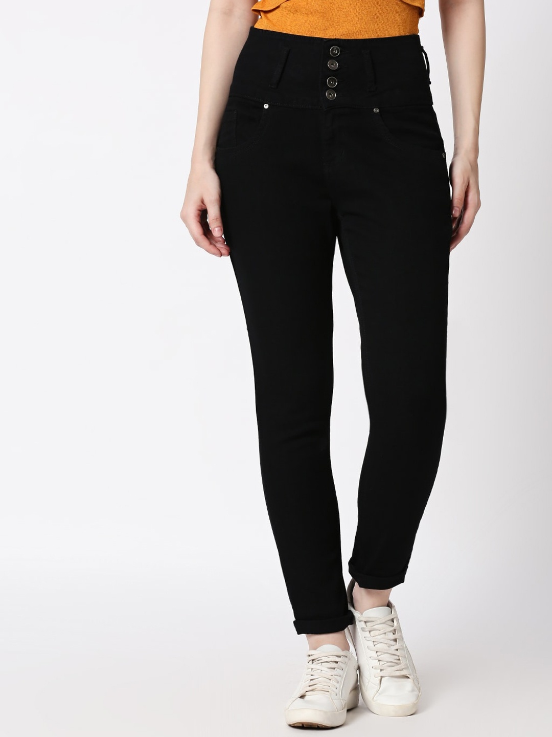

High Star Women Black Slim Fit Jeans