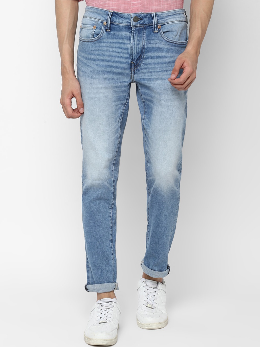 

AMERICAN EAGLE OUTFITTERS Men Blue Tapered Fit Jeans
