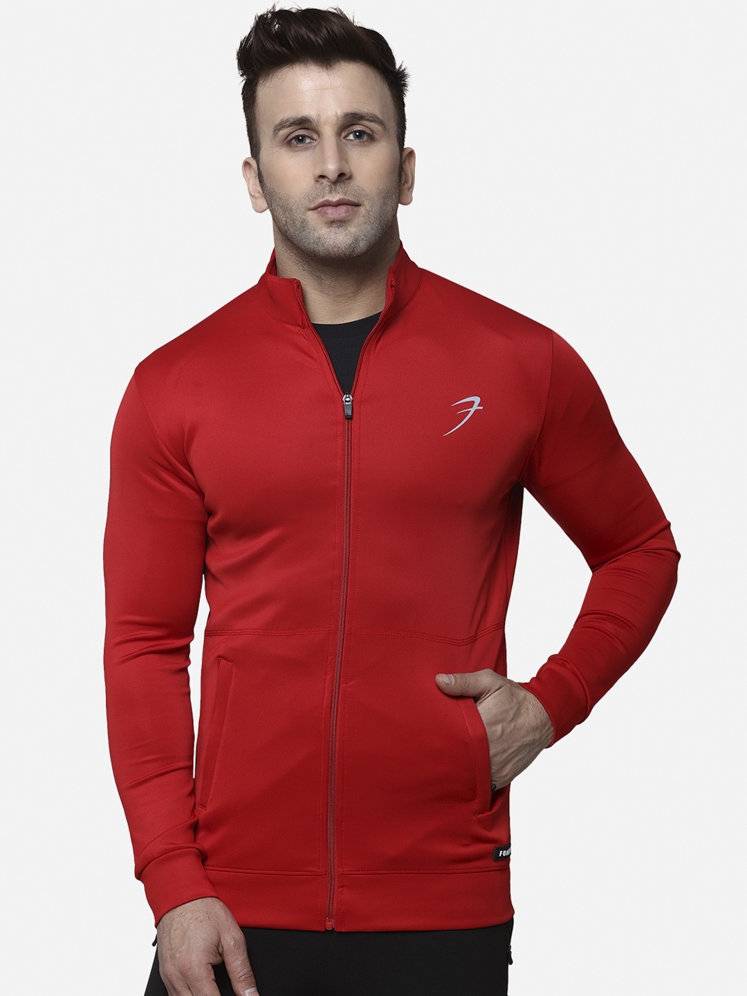

FUAARK Men Red Solid Lightweight Sporty Jacket
