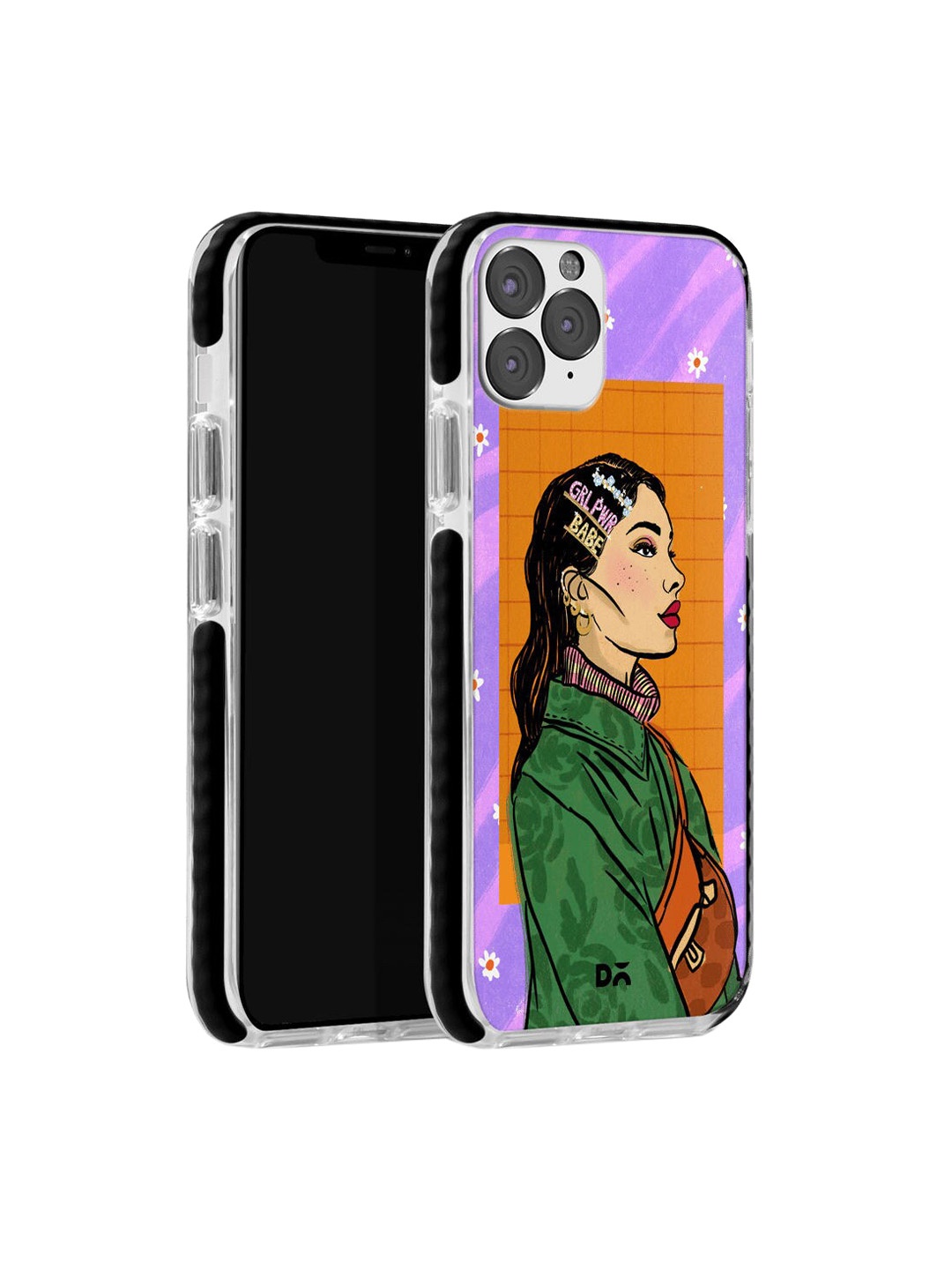 

DailyObjects Purple & Orange Girl Power Babe Stride iPhone 11 Pro Back Case