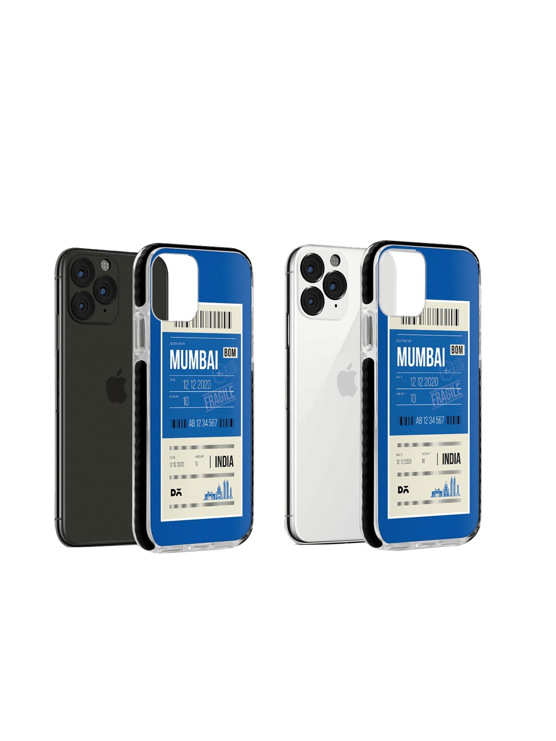 

DailyObjects Blue & Off-White Mumbai City Tag Stride iPhone 11 Pro Max Back Cover