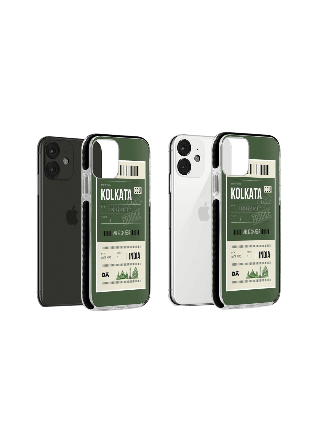 

DailyObjects Olive Green & White Kolkata City Tag iPhone 11 Cover