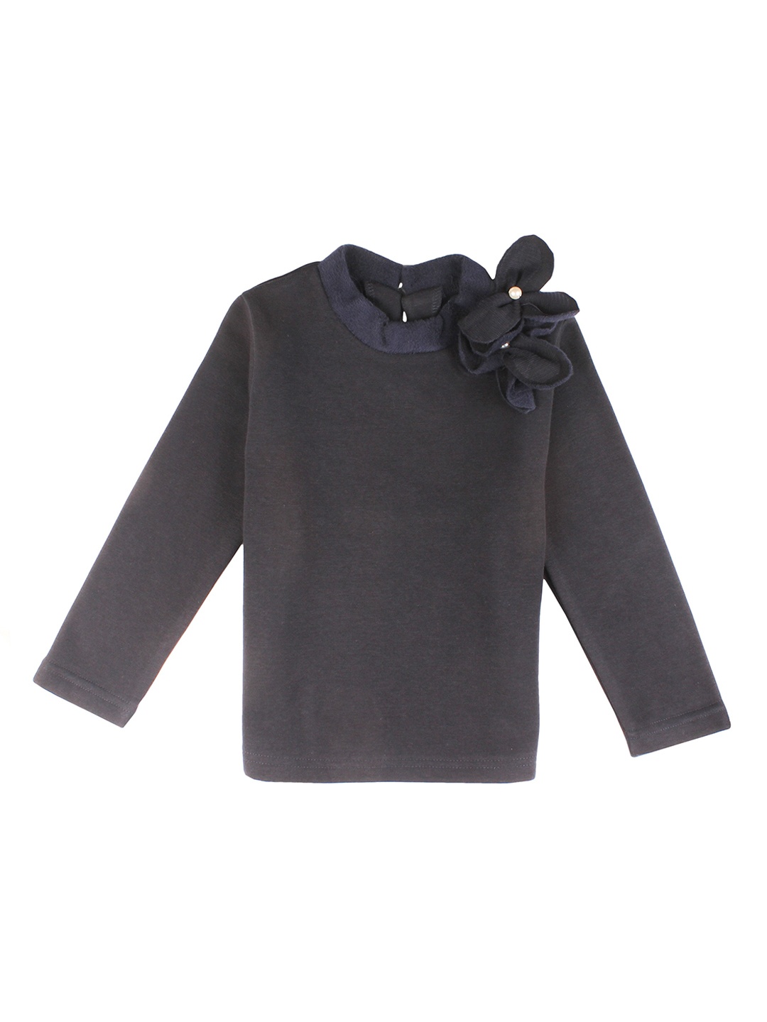 

Lil Lollipop Girls Navy Blue Solid Sweatshirt