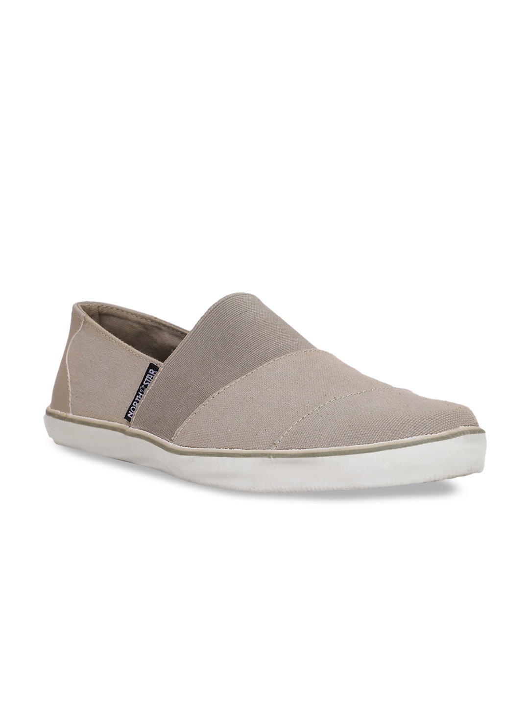 

North Star Men Grey Slip-On Sneakers