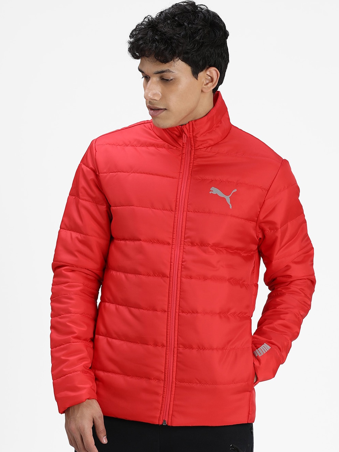 

Puma Men Red Solid Padded Jacket
