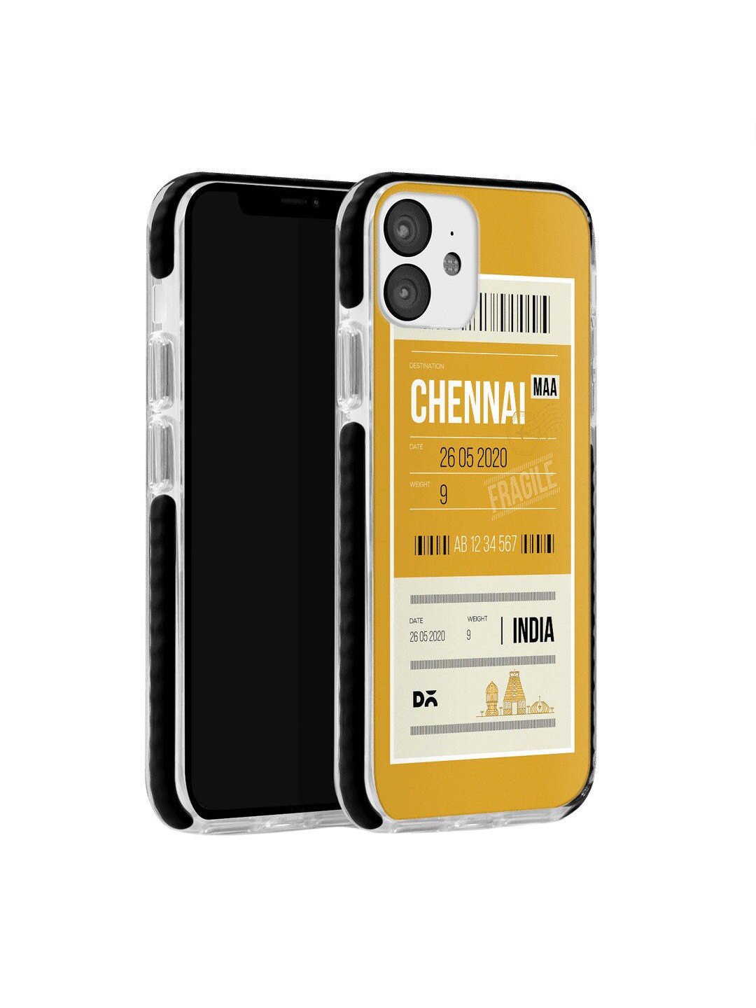 

DailyObjects Men Yellow & Beige Chennai City Tag iPhone 11 Stride Back Cover