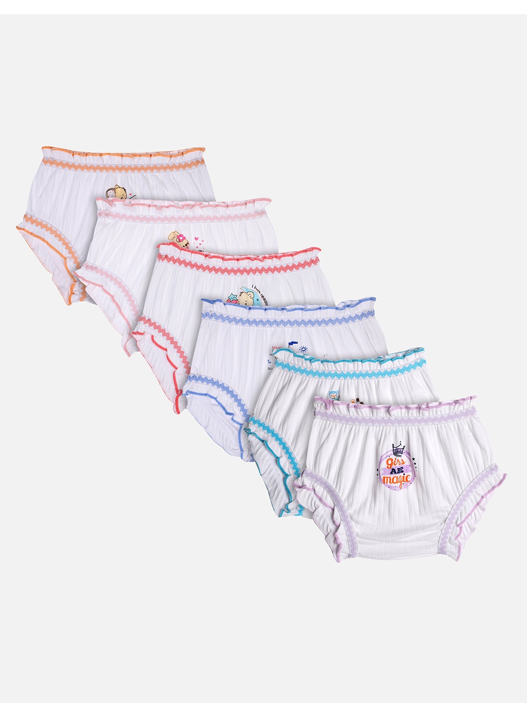 

Bodycare Girls Pack Of 6 Assorted Bloomers KIA2600-PK006