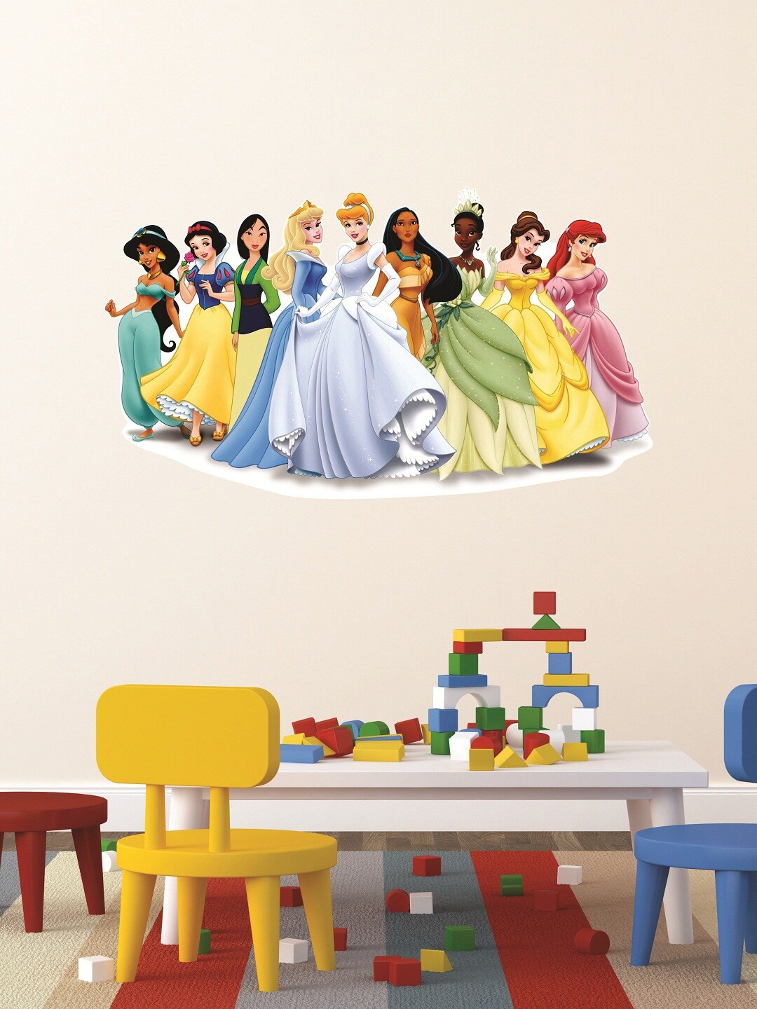 

WALLSTICK Multicolored Cartoon Characters Large Vinyl Sticker, Multi