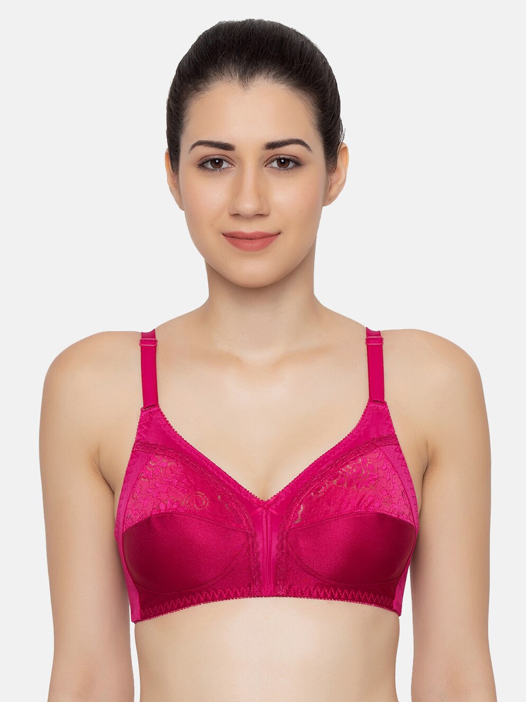 

Triumph Claudette 103 Wireless Non Padded Full Coverage Support Classics Bra, Pink