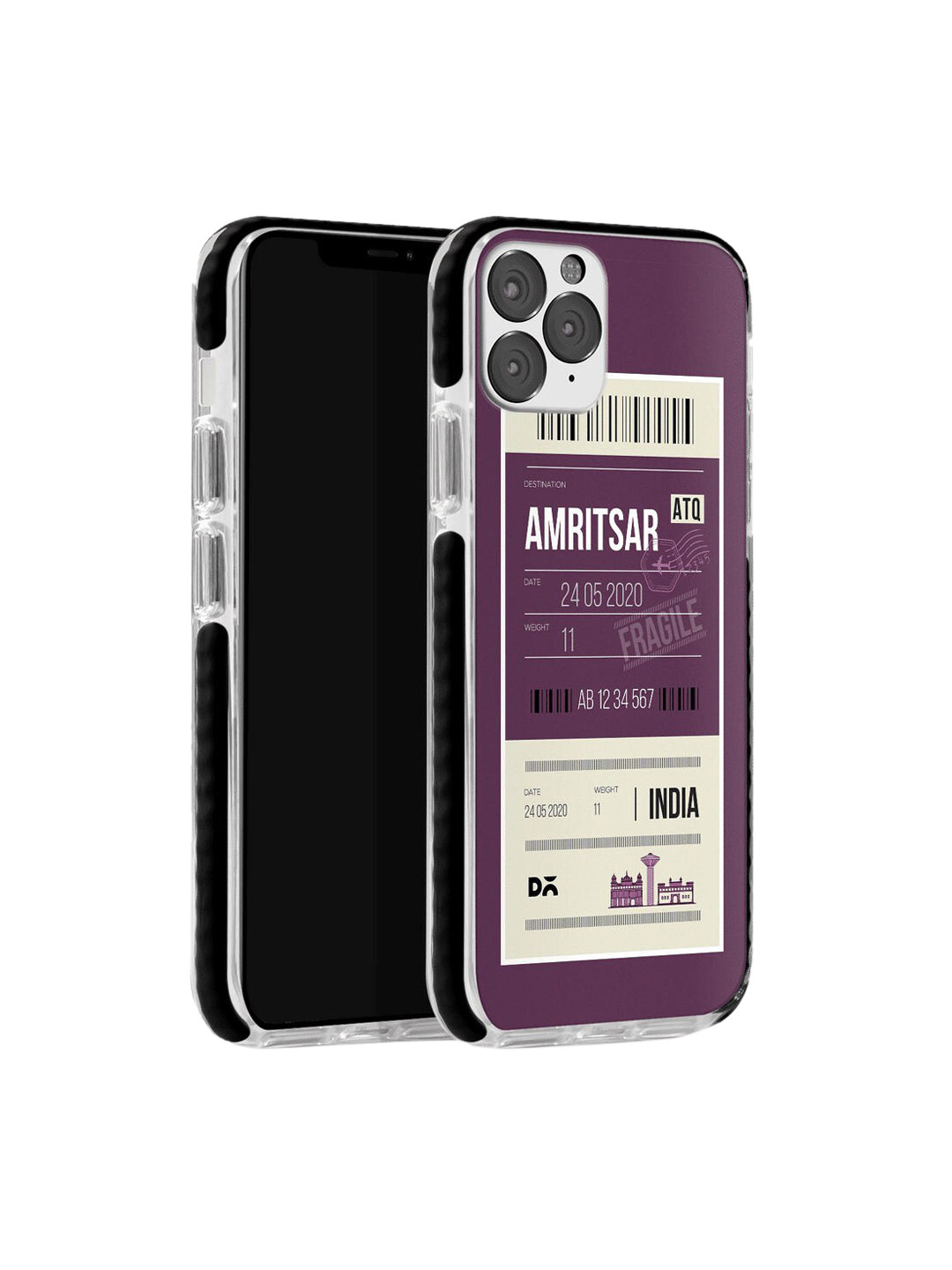 

DailyObjects Purple & Beige Amritsar City Tag iPhone 11 Pro Max Stride Back Cover